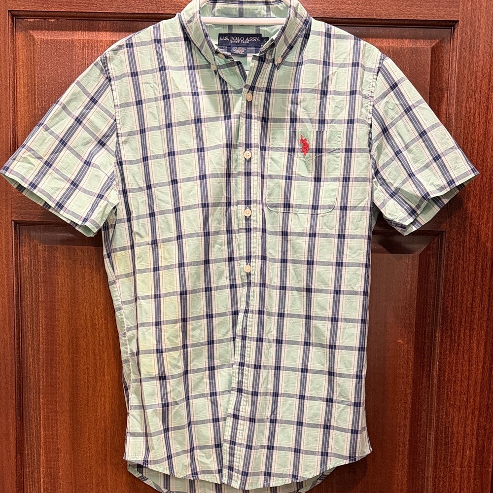 Polo Ralph Lauren Green and Blue Plaid Shirt